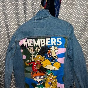 Vintage Members Only Jean
Jacket Nickelodeon